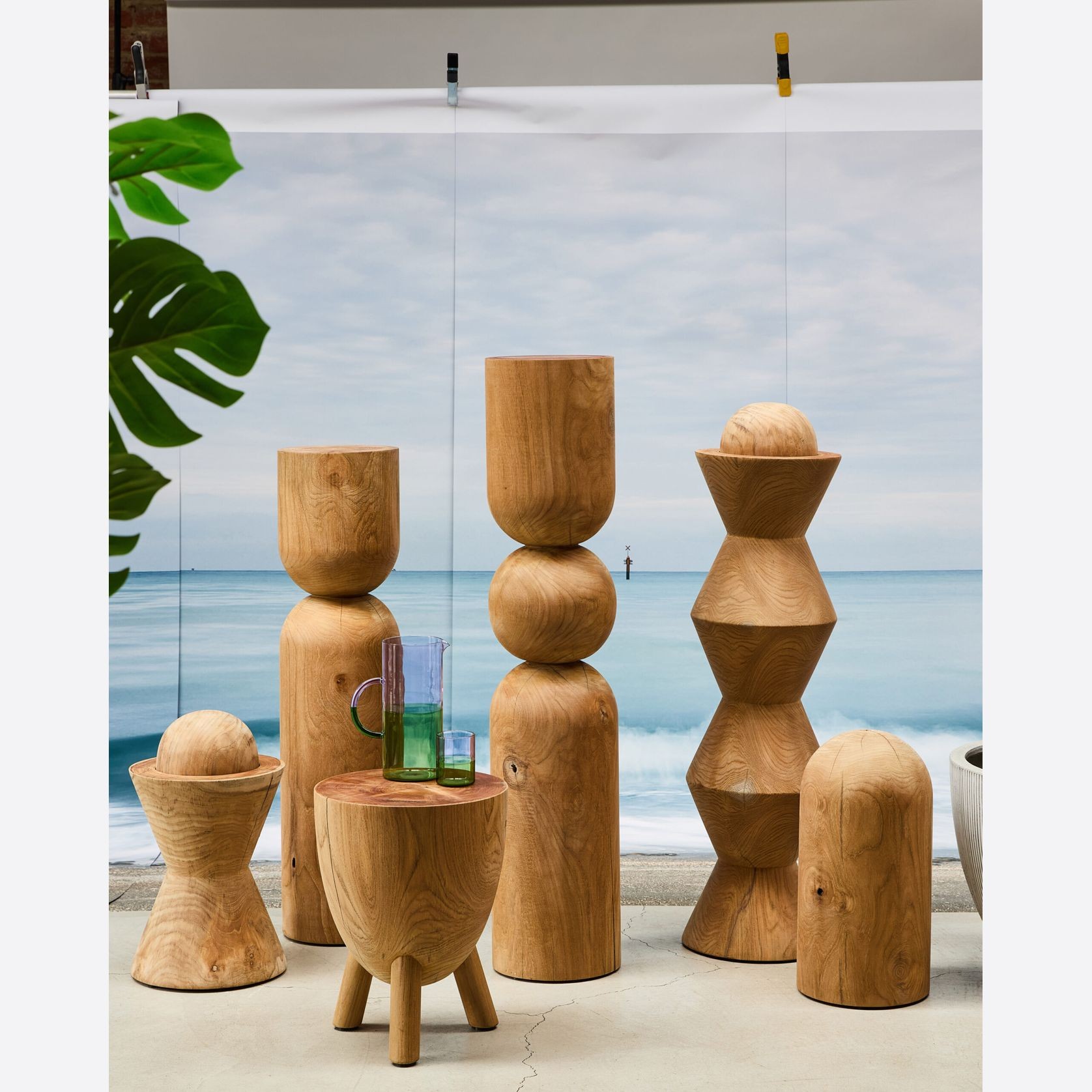 Jupiter Teak Tri-Leg Coffee Table gallery detail image
