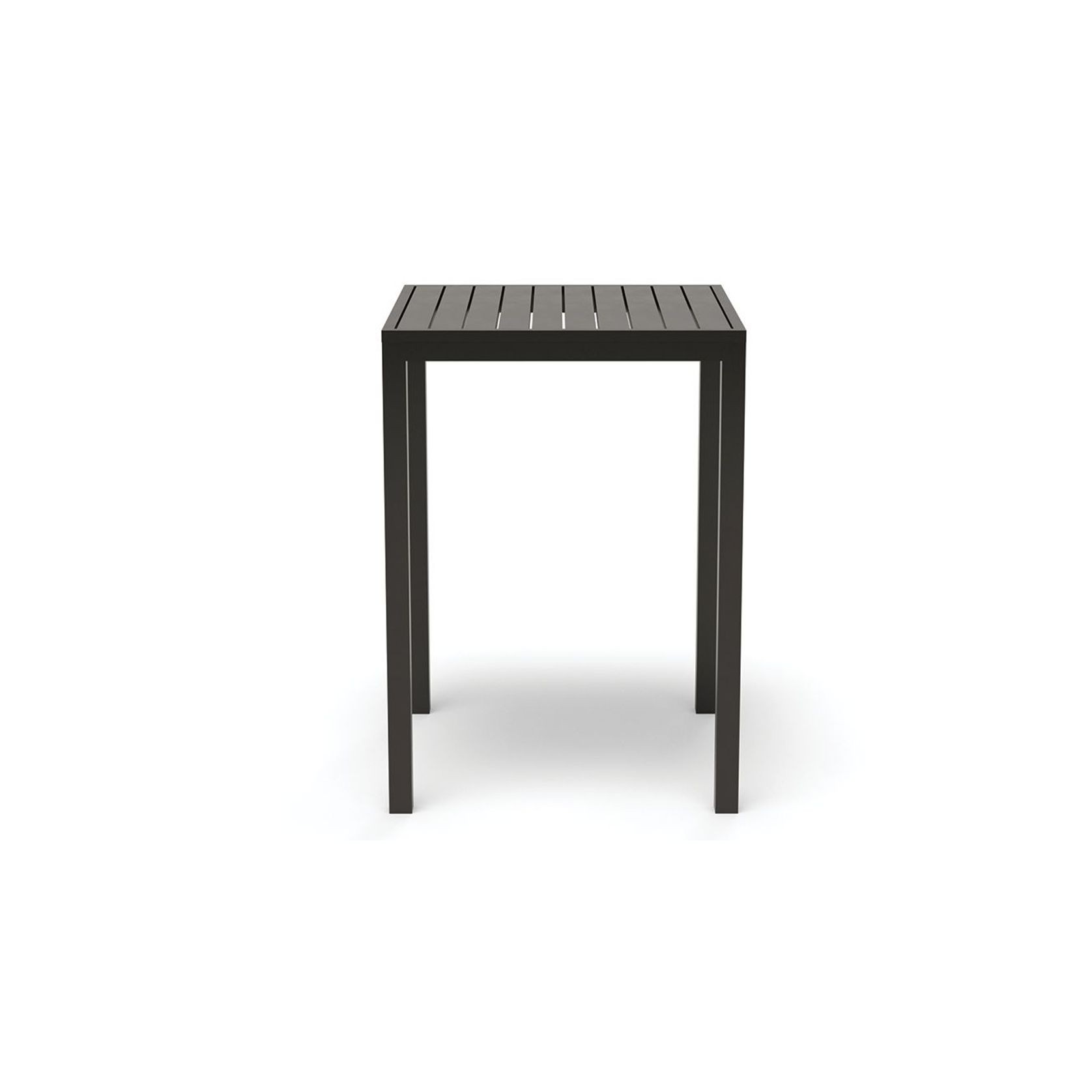 Halki Table - Outdoor - High Bar - Matt Charcoal 77 x 77cm gallery detail image