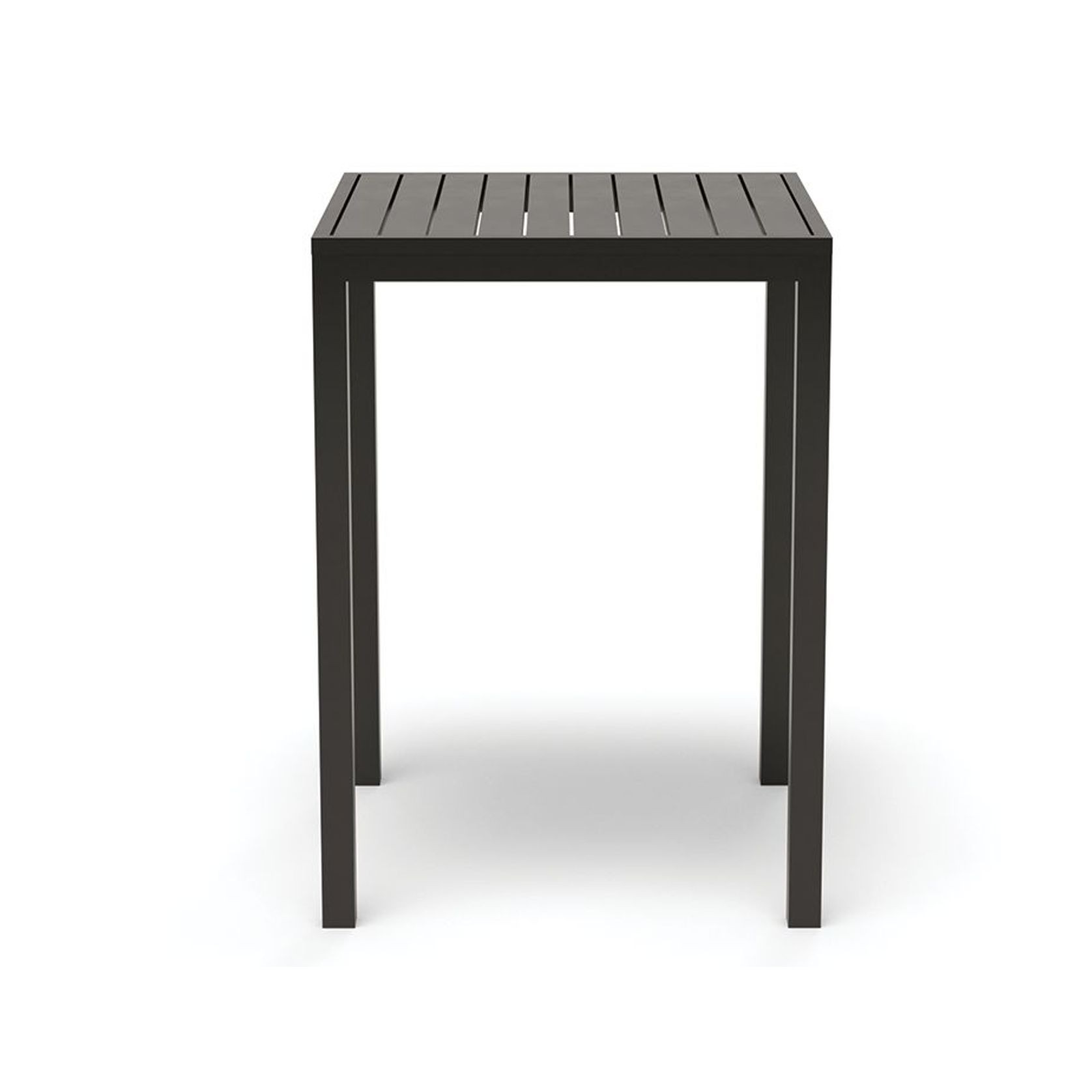 Halki Table - Outdoor - High Bar - Matt Charcoal 77 x 77cm gallery detail image