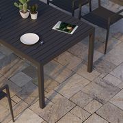Halki Table - Outdoor - 160cm x 90cm - Charcoal gallery detail image