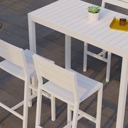 Halki Table - Outdoor - High Bar - 125cm x 65cm - White gallery detail image