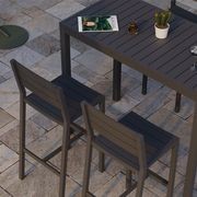 Halki Table - Outdoor - High Bar - 125cm x 65cm - Charcoal gallery detail image