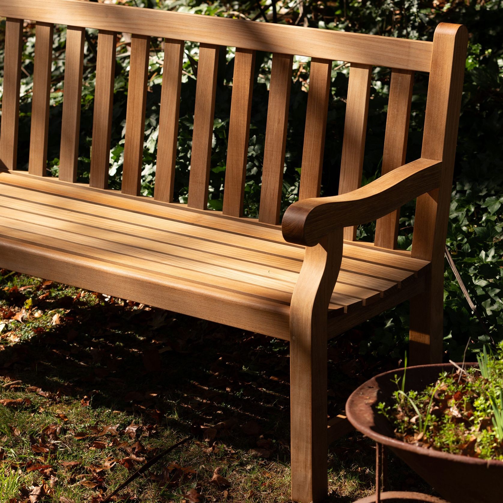 Durham Teak Bench gallery detail image