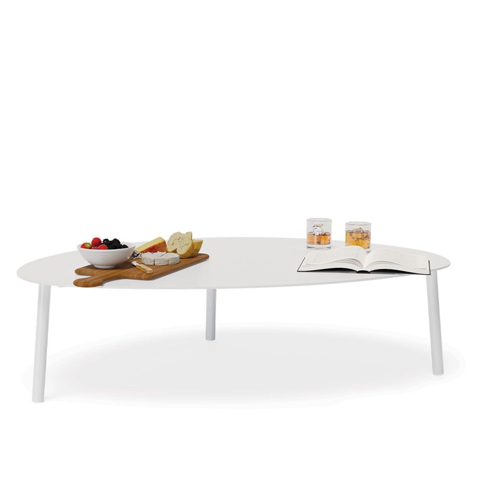 Cetara Coffee Table - Outdoor - White - Large gallery detail image