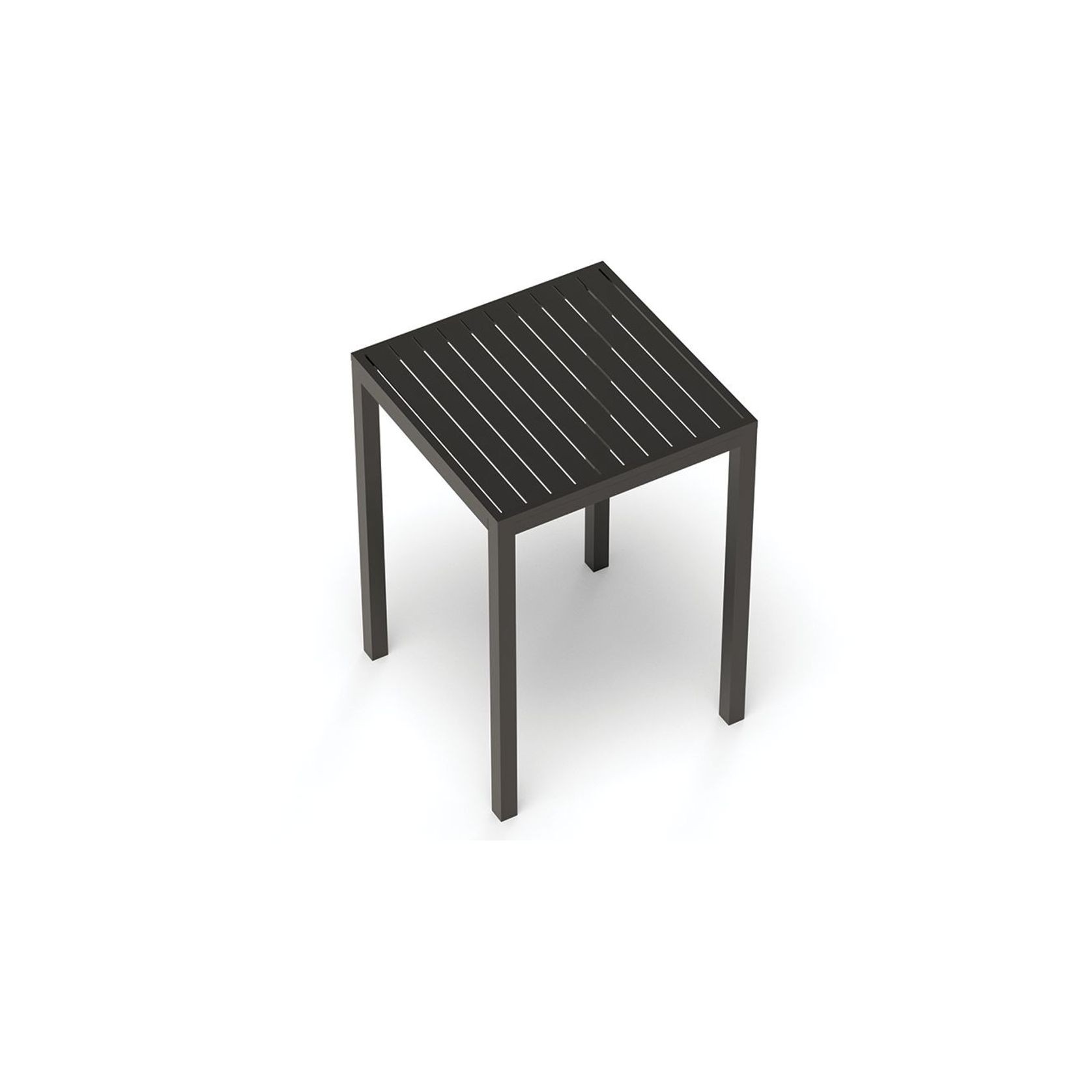 Halki Table - Outdoor - High Bar - Matt Charcoal 77 x 77cm gallery detail image
