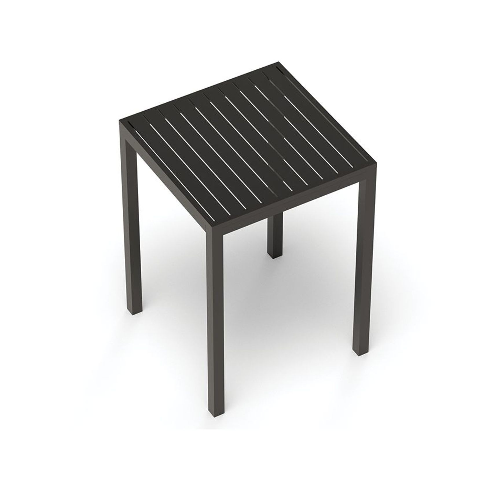 Halki Table - Outdoor - High Bar - Matt Charcoal 77 x 77cm gallery detail image