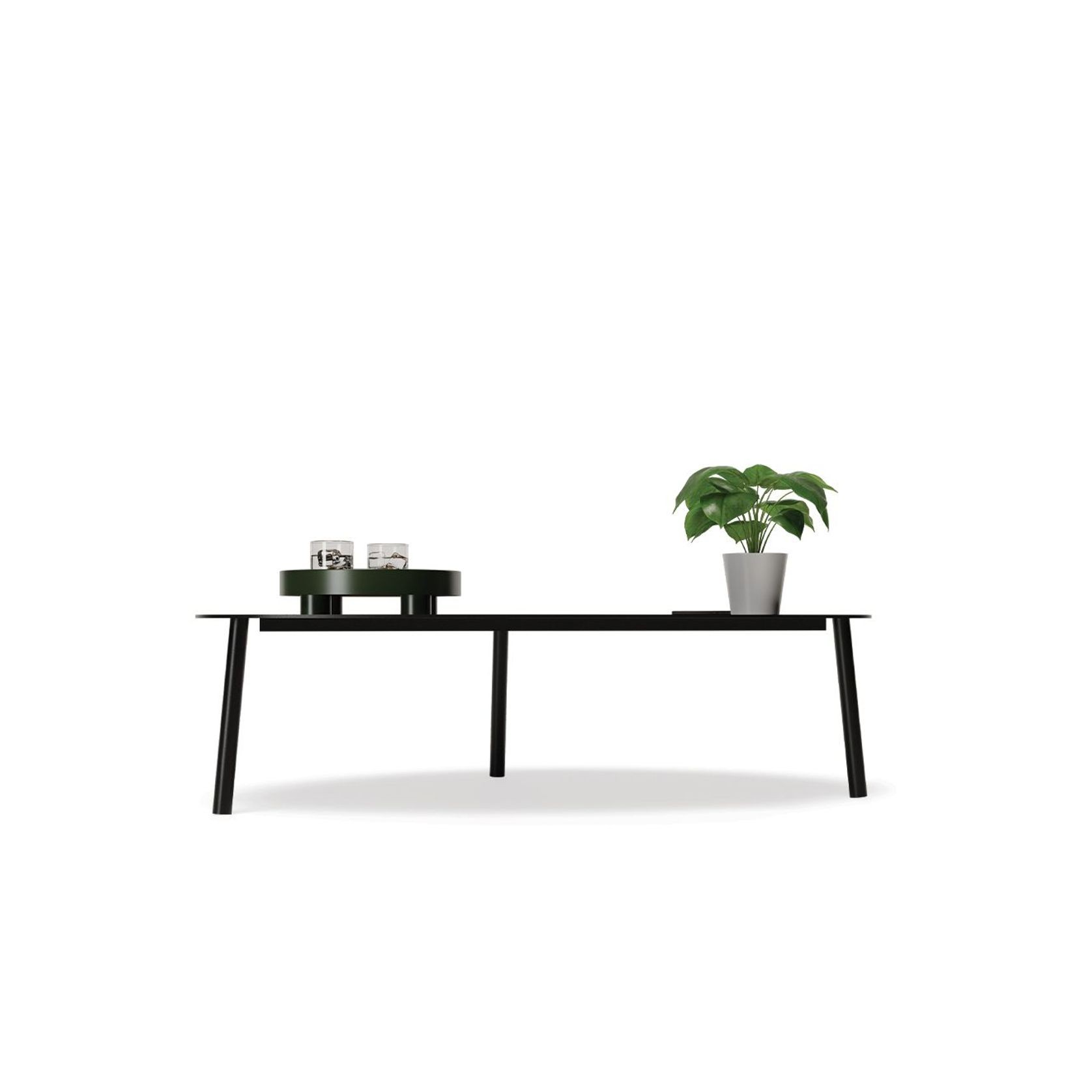 Cetara Coffee Table - Black - Large gallery detail image