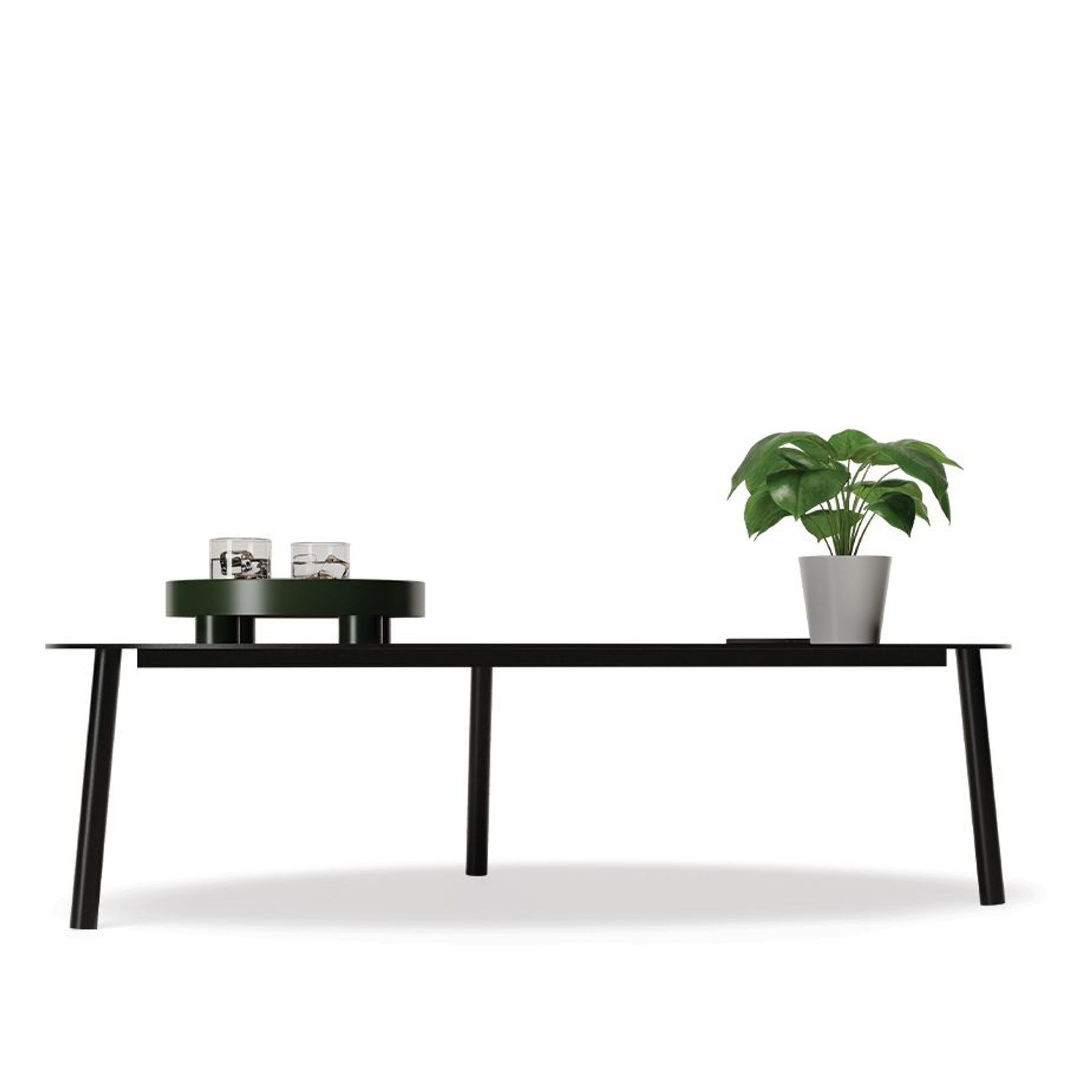 Cetara Coffee Table - Black - Large gallery detail image