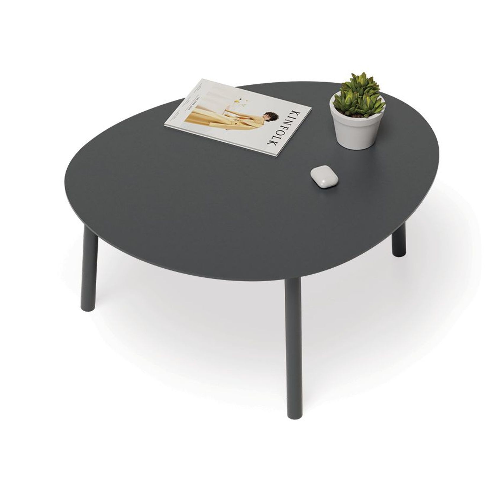 Cetara Coffee Table - Outdoor - Charcoal - Medium gallery detail image