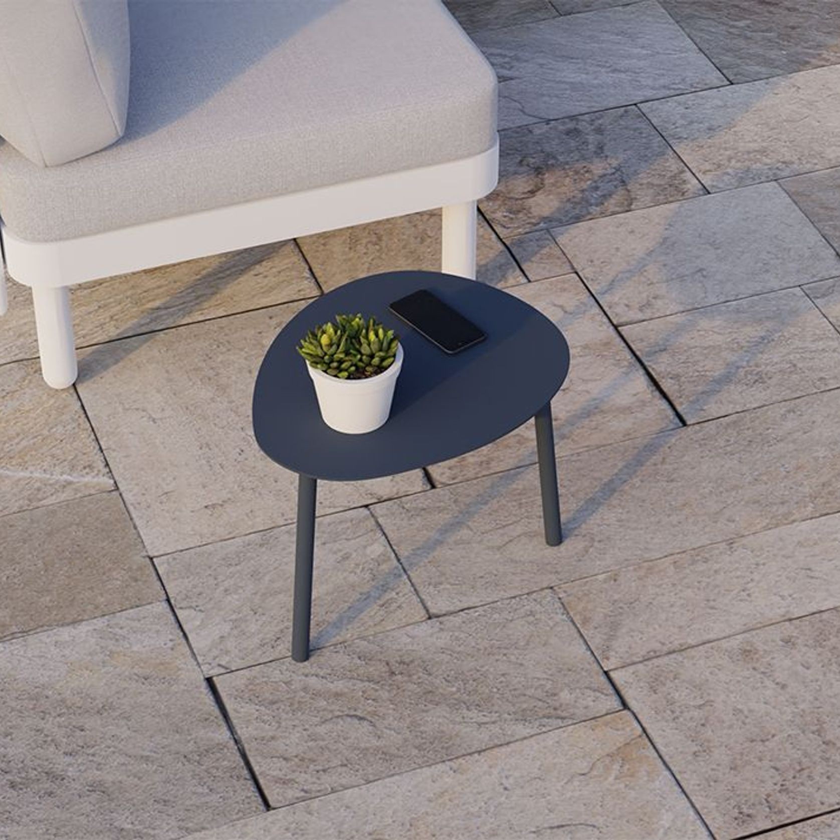 Cetara Side Table - Outdoor - Midnight Blue gallery detail image