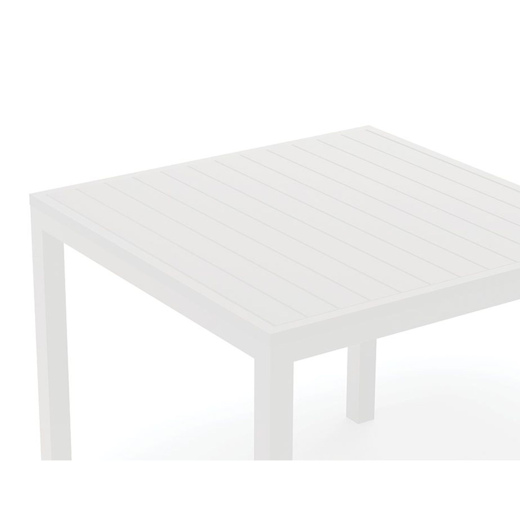 Halki Table - Outdoor - 90cm x 90cm - White gallery detail image
