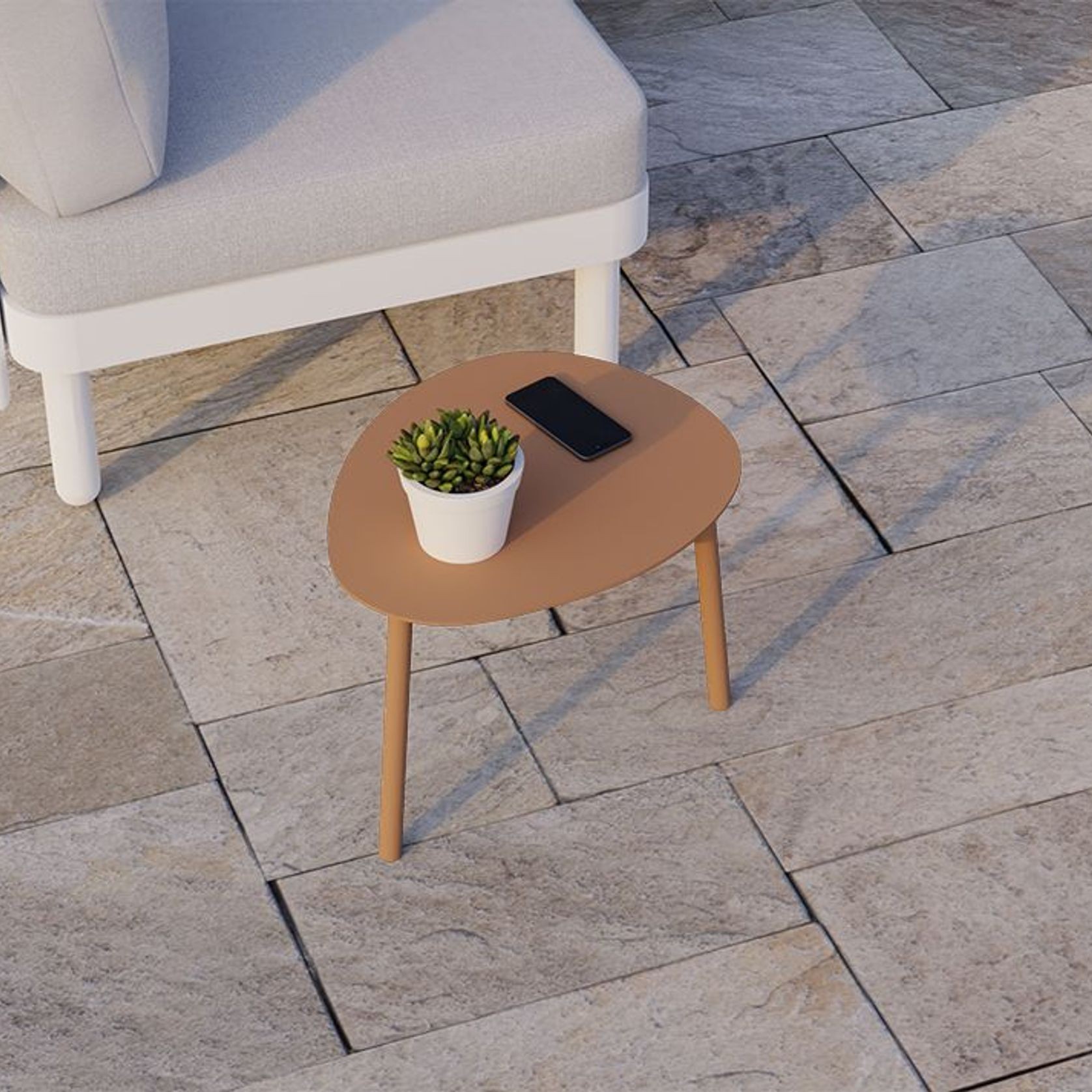 Cetara Side Table - Terracotta gallery detail image