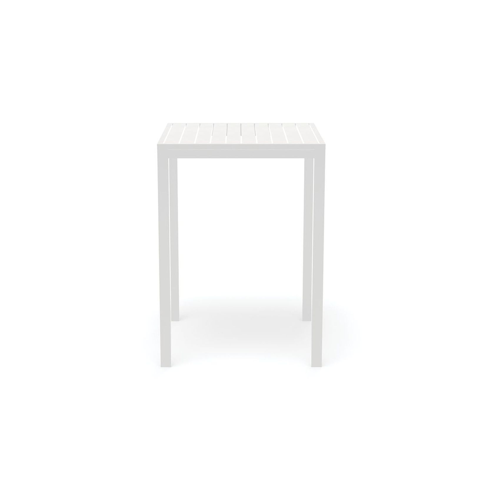 Halki Table - Outdoor - High Bar - Matt White 77 x 77cm gallery detail image