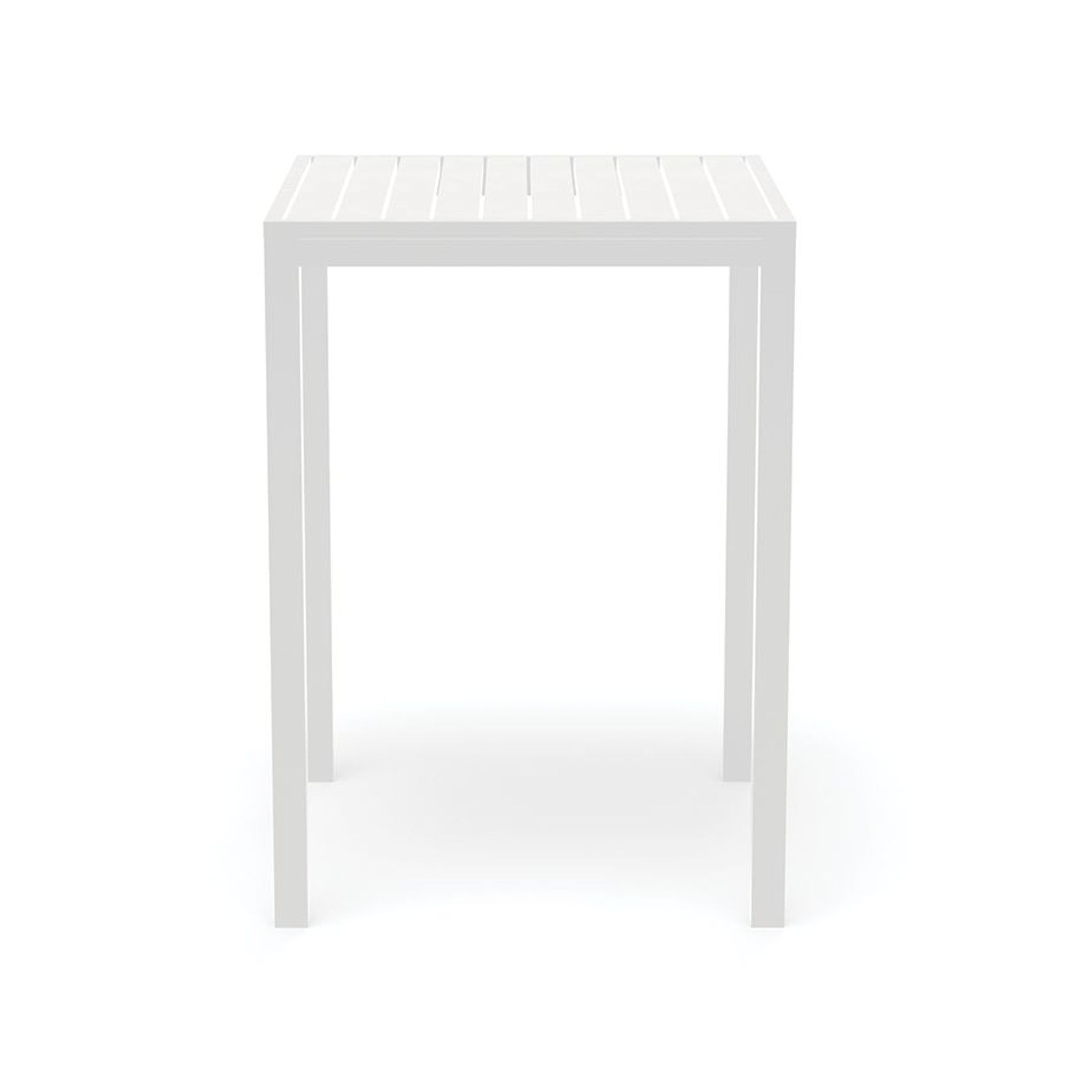 Halki Table - Outdoor - High Bar - Matt White 77 x 77cm gallery detail image