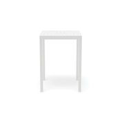 Halki Table - Outdoor - High Bar - Matt White 77 x 77cm gallery detail image