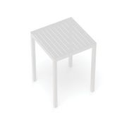 Halki Table - Outdoor - High Bar - Matt White 77 x 77cm gallery detail image