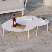 Cetara Coffee Table - Outdoor - White - Large gallery detail image