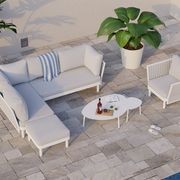 Cetara Side Table - Outdoor - White gallery detail image