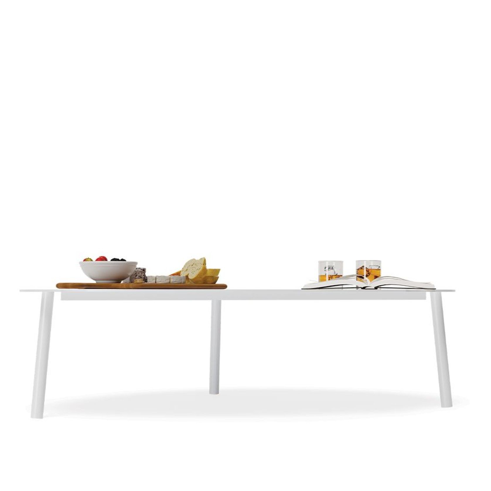 Cetara Coffee Table - Outdoor - White - Large gallery detail image