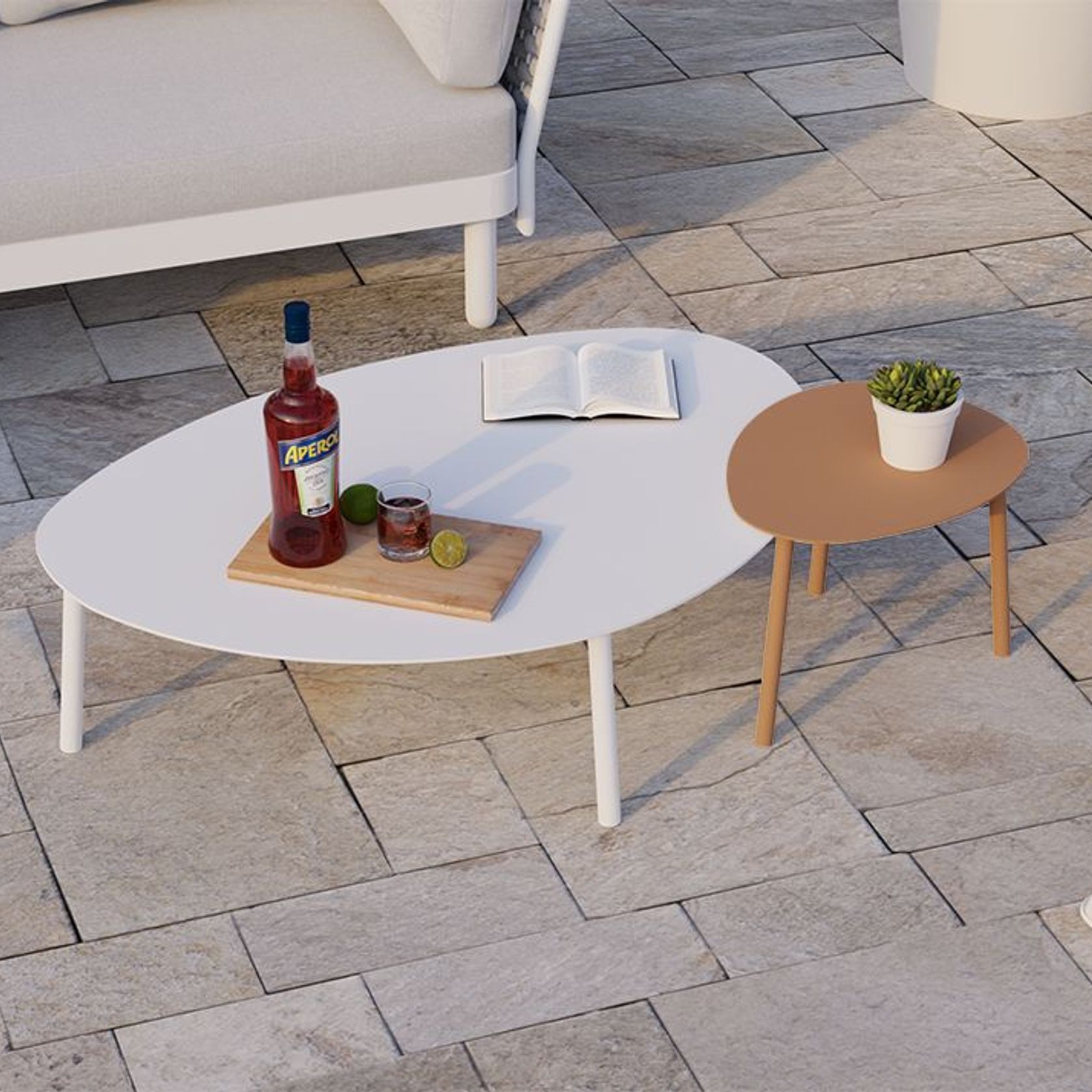 Cetara Side Table - Terracotta | ArchiPro AU