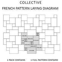 12mm Katarina Limestone French Pattern  - Tumbled gallery detail image