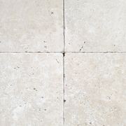 12mm Ivory Travertine Tiles - Tumbled & Unfilled gallery detail image
