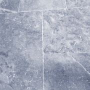 12mm Aqua Blue Marble French Pattern Tile - Tumbled gallery detail image