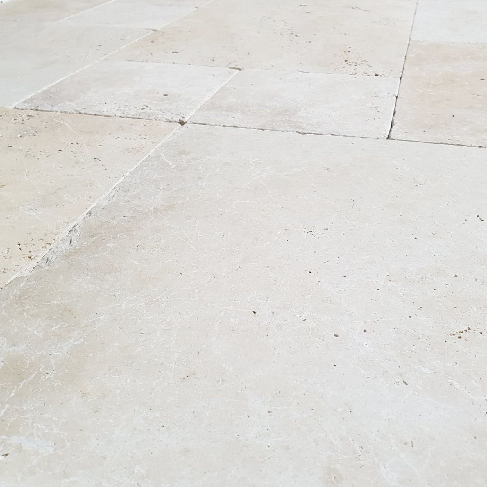 30mm Classic Linen Travertine French Pattern Pavers gallery detail image