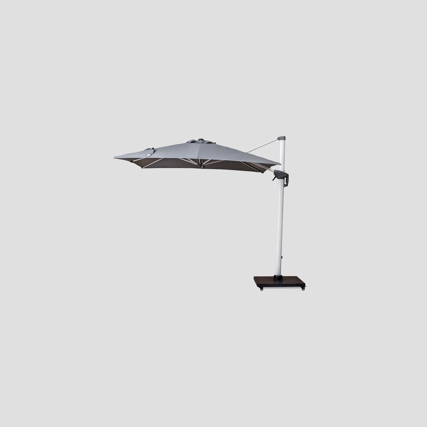 Aspen Cantilever Umbrella in Charcoal Grey gallery detail image