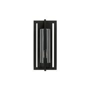 Karter 1 Light Outdoor Wall Lantern in Black gallery detail image
