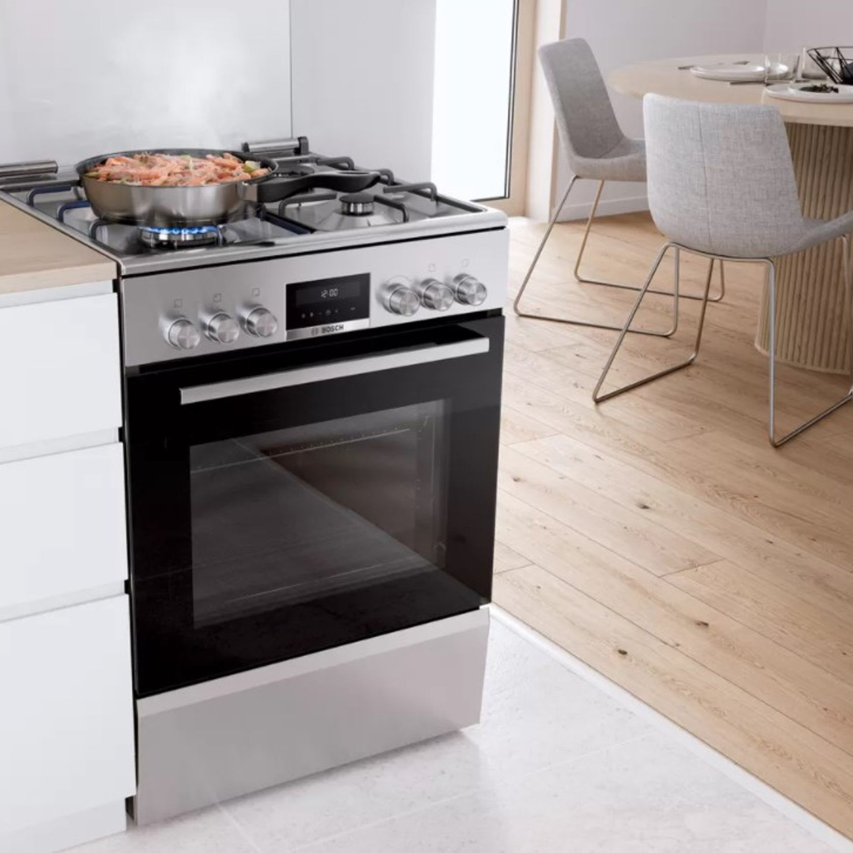 BOSCH | Series 4 Mixed Cooker Stainless Steel gallery detail image