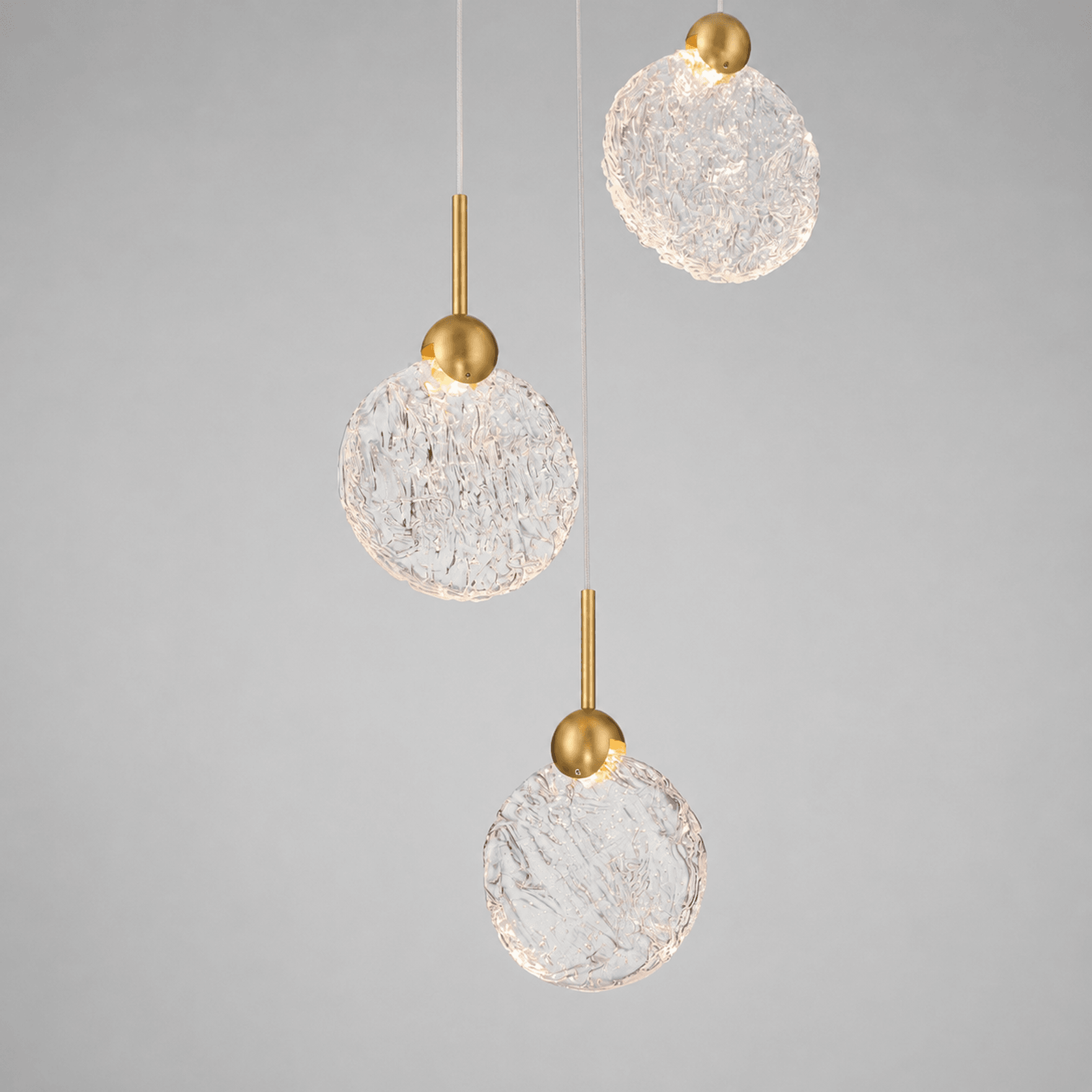 Vivi 3 Light Pendant in Legacy Brass gallery detail image