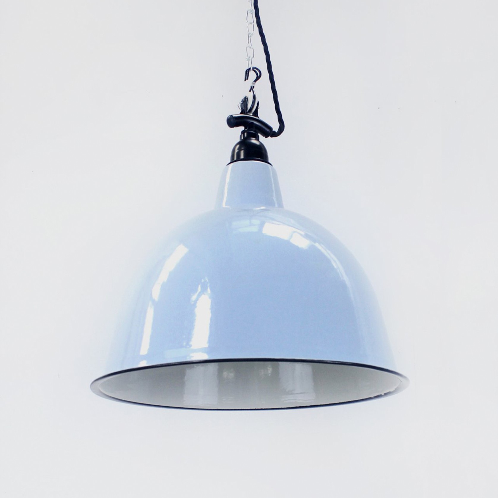 Cloche Duck Egg Blue Pendant Light gallery detail image