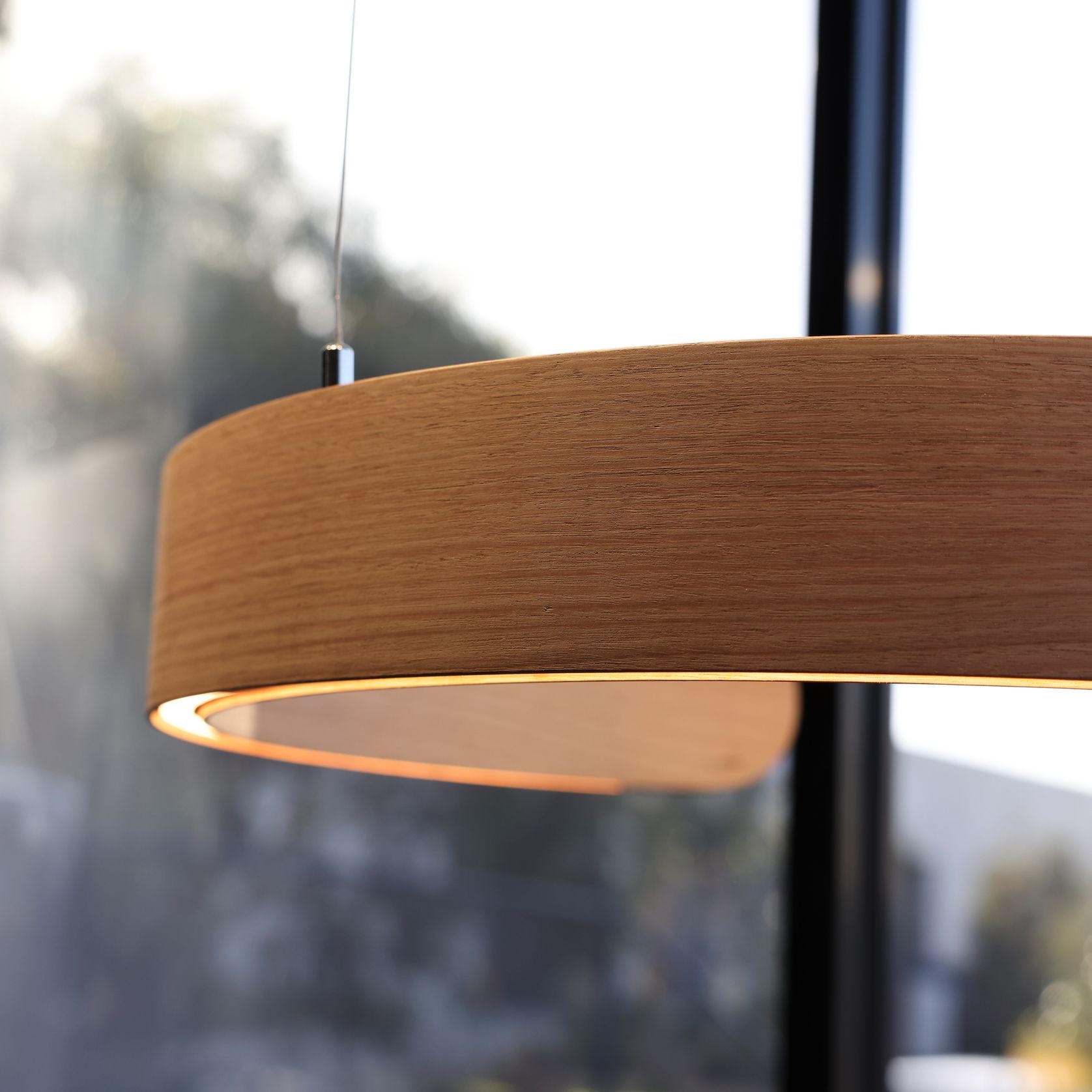 ARC Series Curved Timber Linear LED Pendant gallery detail image