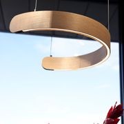 ARC Series Curved Timber Linear LED Pendant gallery detail image