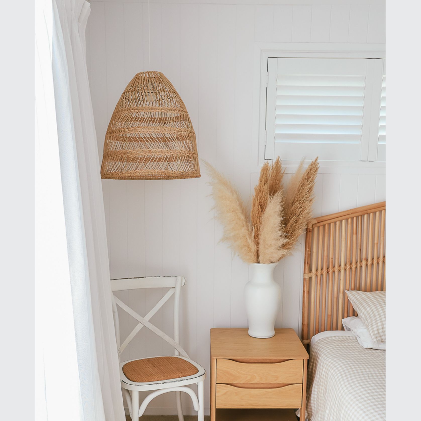 Resort Rattan Pendant – Natural gallery detail image