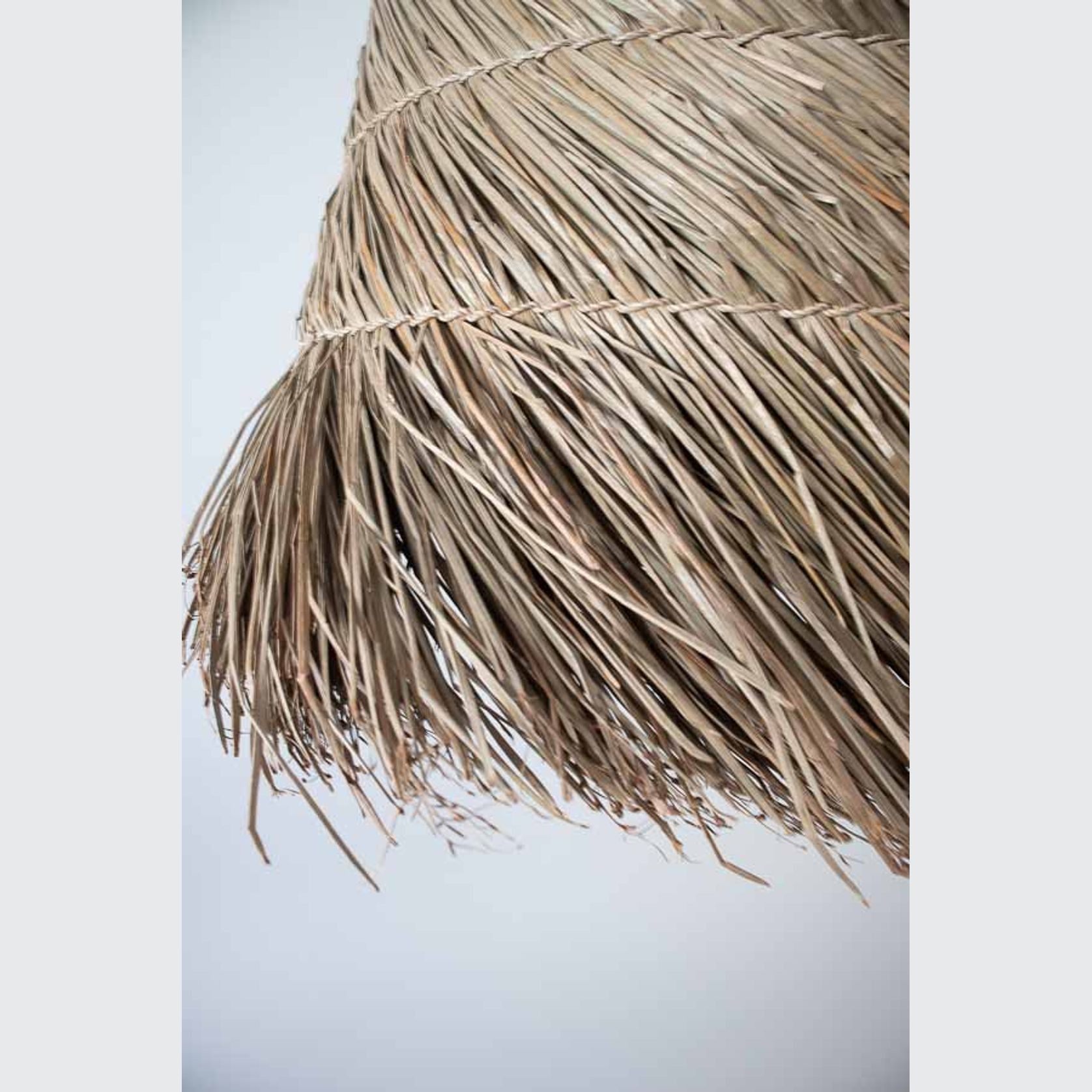 Fringed Asian Pendant 60cm gallery detail image