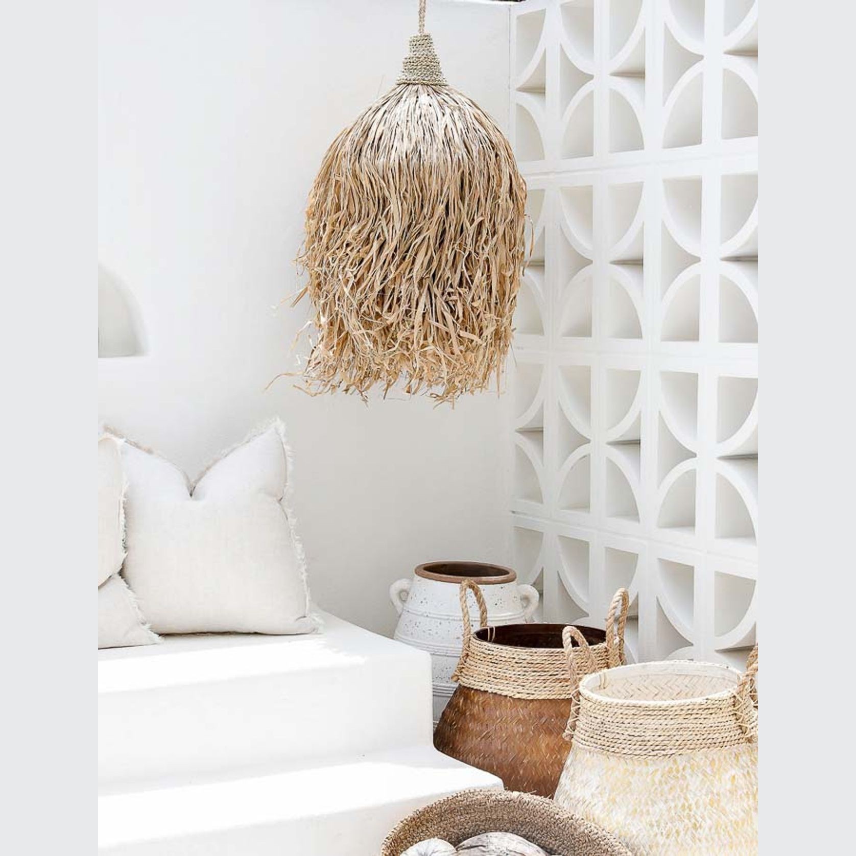 Natural Grass Pendant 70cm gallery detail image