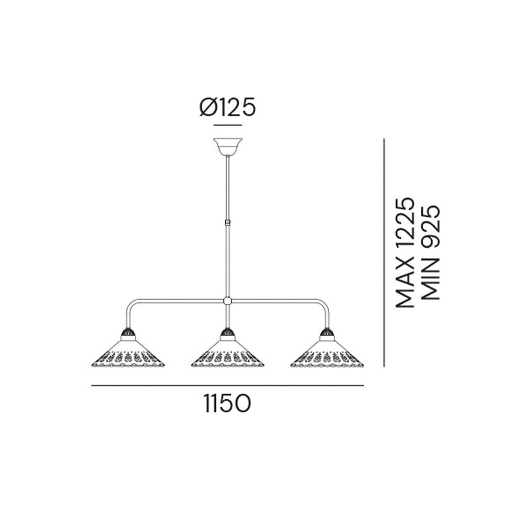 Fiori di Pizzo Suspension Pendant Light gallery detail image