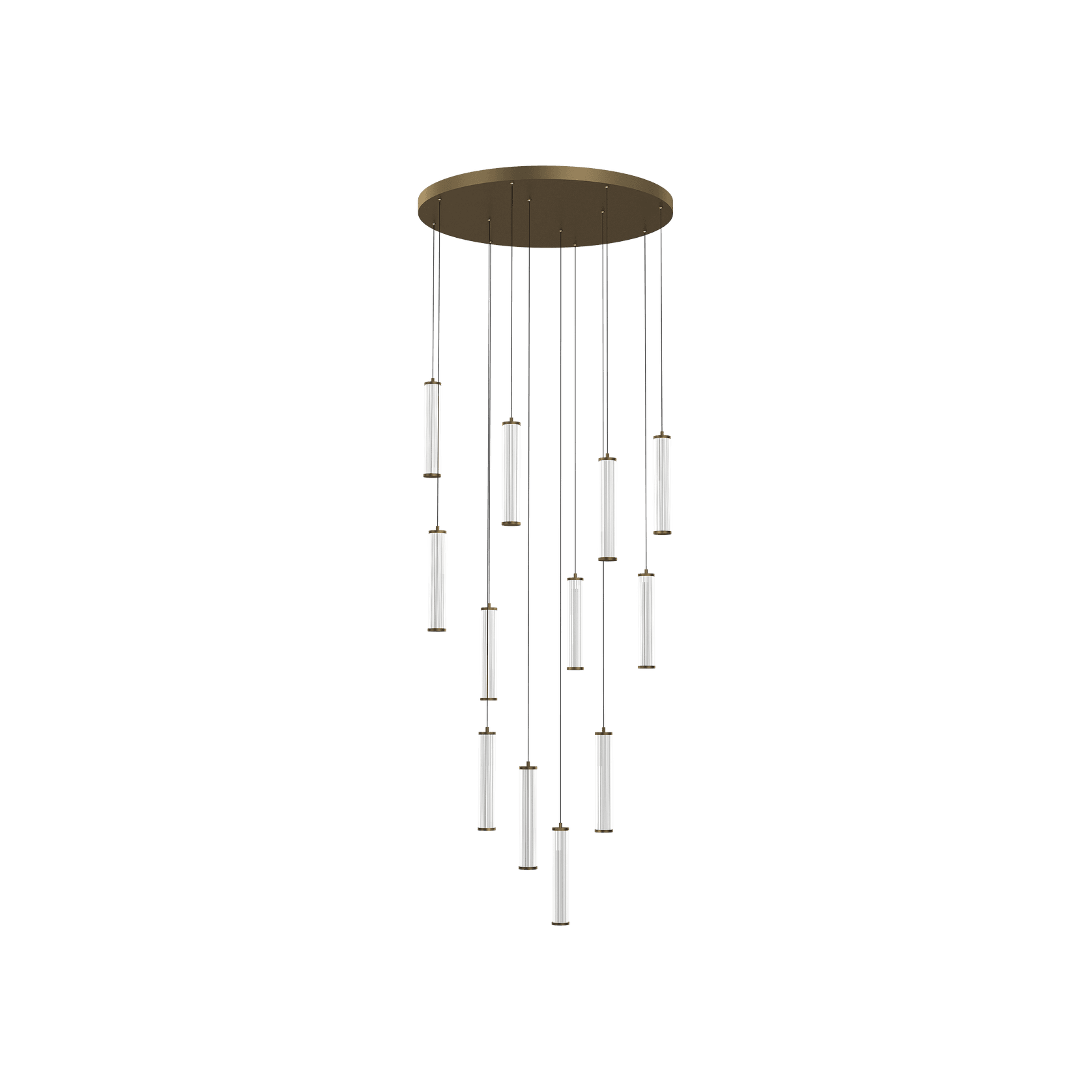 Charm Acrylic Fluted Pendant Light gallery detail image