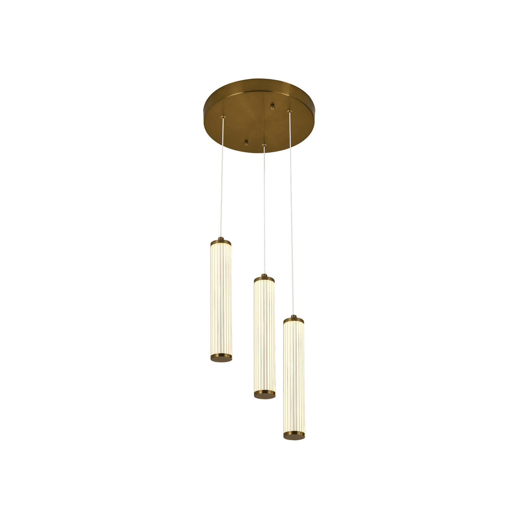 Charm Acrylic Fluted Pendant Light gallery detail image