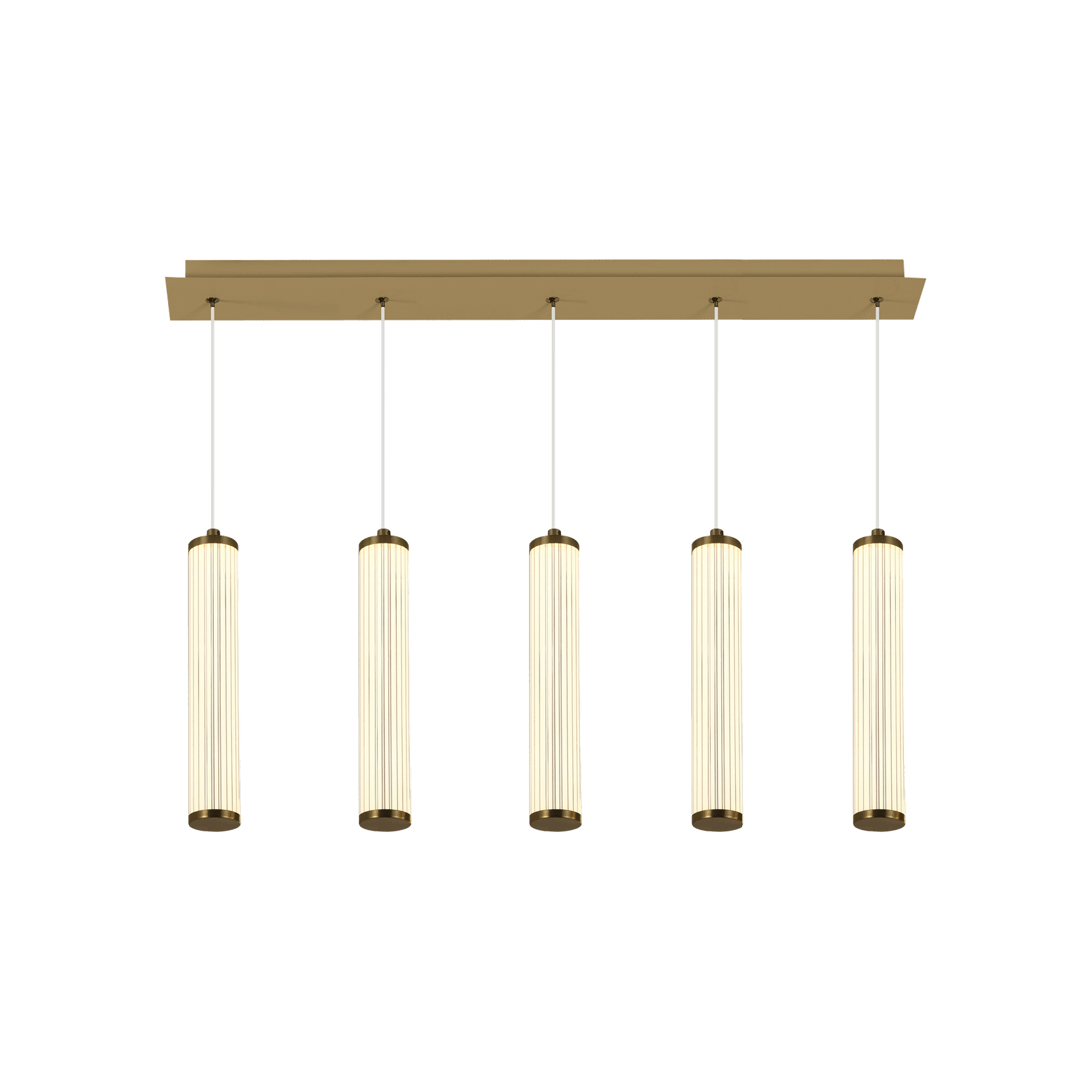 Charm Acrylic Fluted Pendant Light gallery detail image