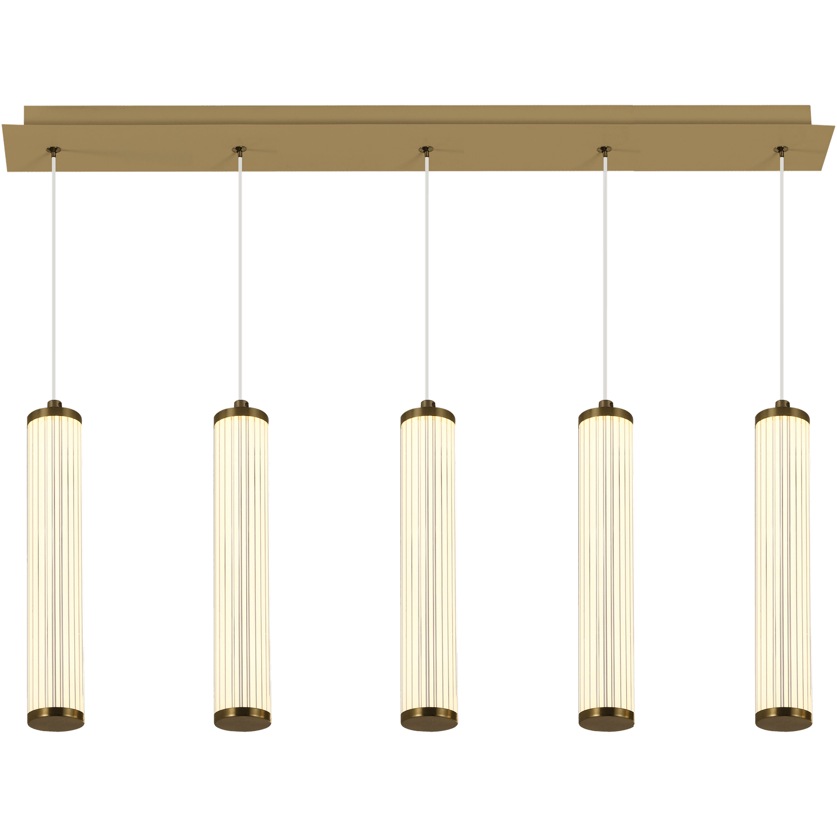 Charm Acrylic Fluted Pendant Light gallery detail image