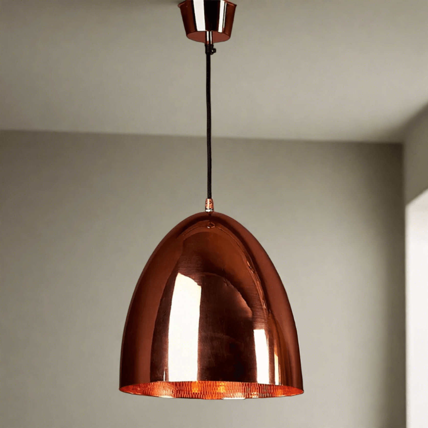 Casque Copper Pendant Light gallery detail image