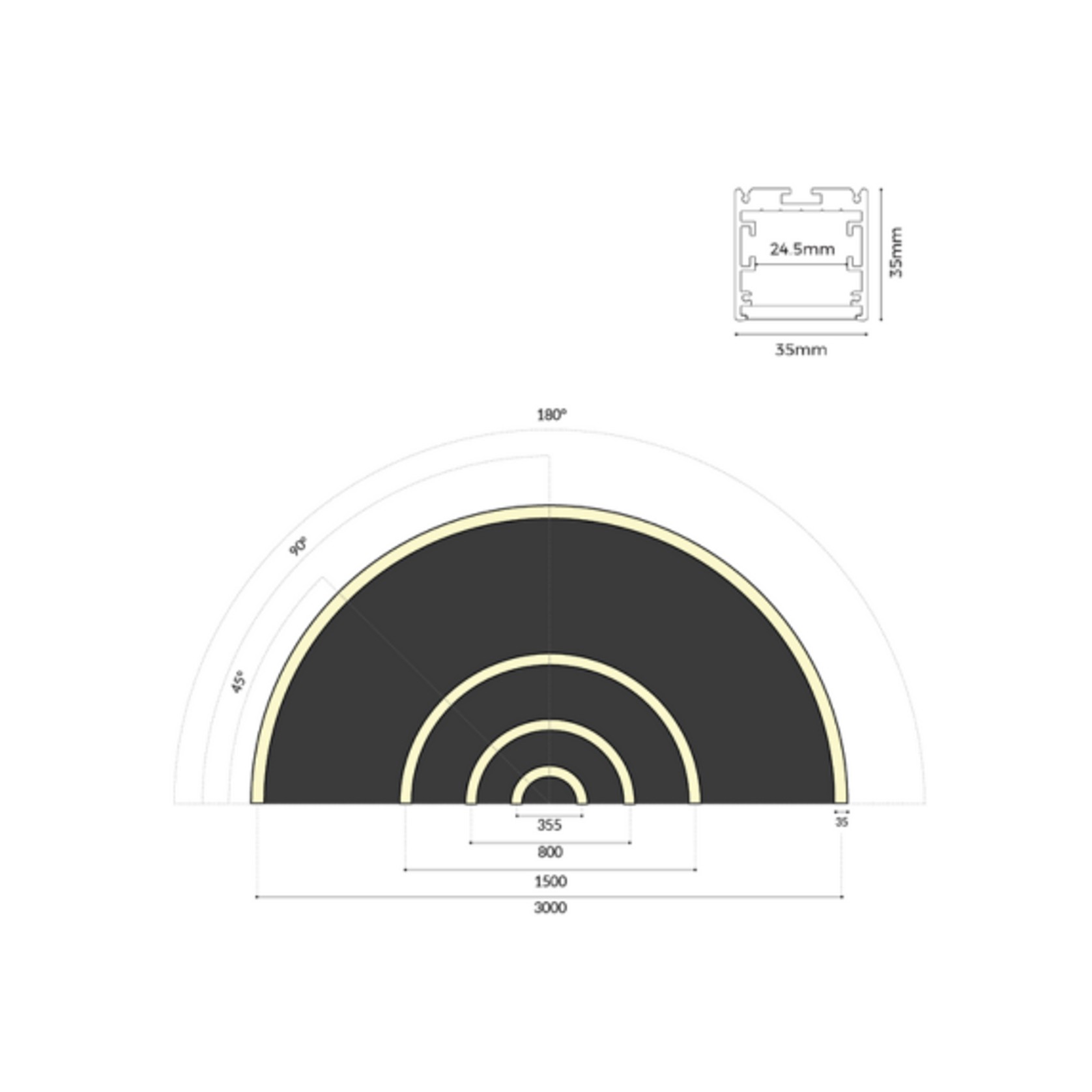 Arco Downward Curve gallery detail image