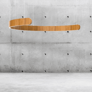 ARC Series Curved Timber Linear LED Pendant gallery detail image