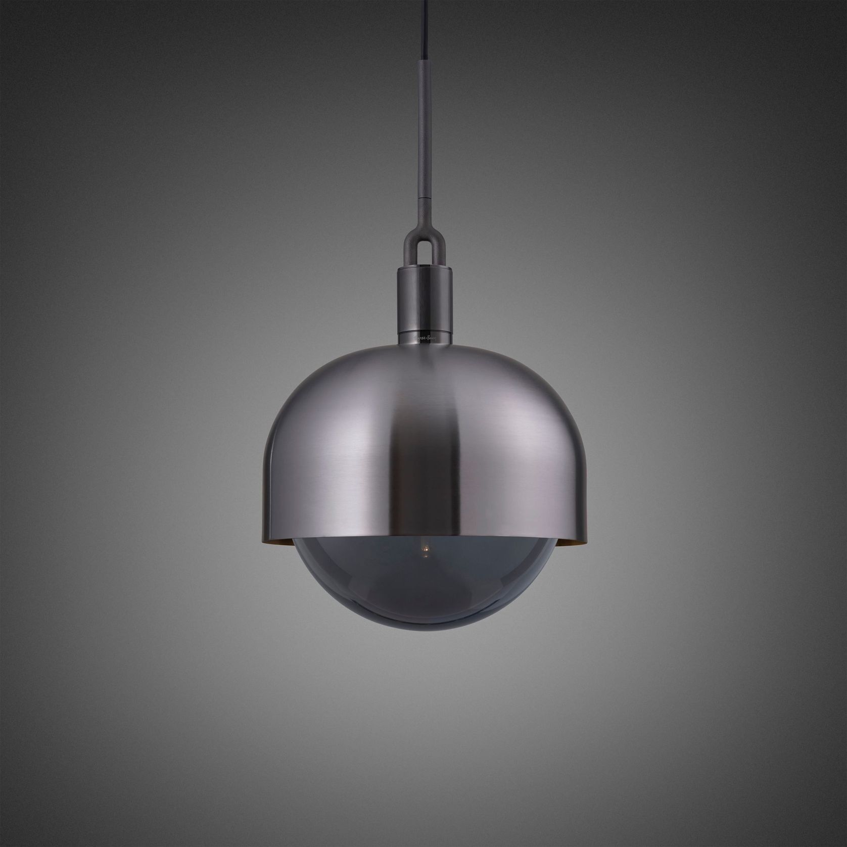 Shade Forked Globe Pendant | Smoke gallery detail image