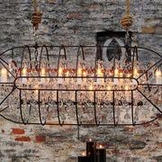 Gyro Crystal Rectangular Chandelier gallery detail image