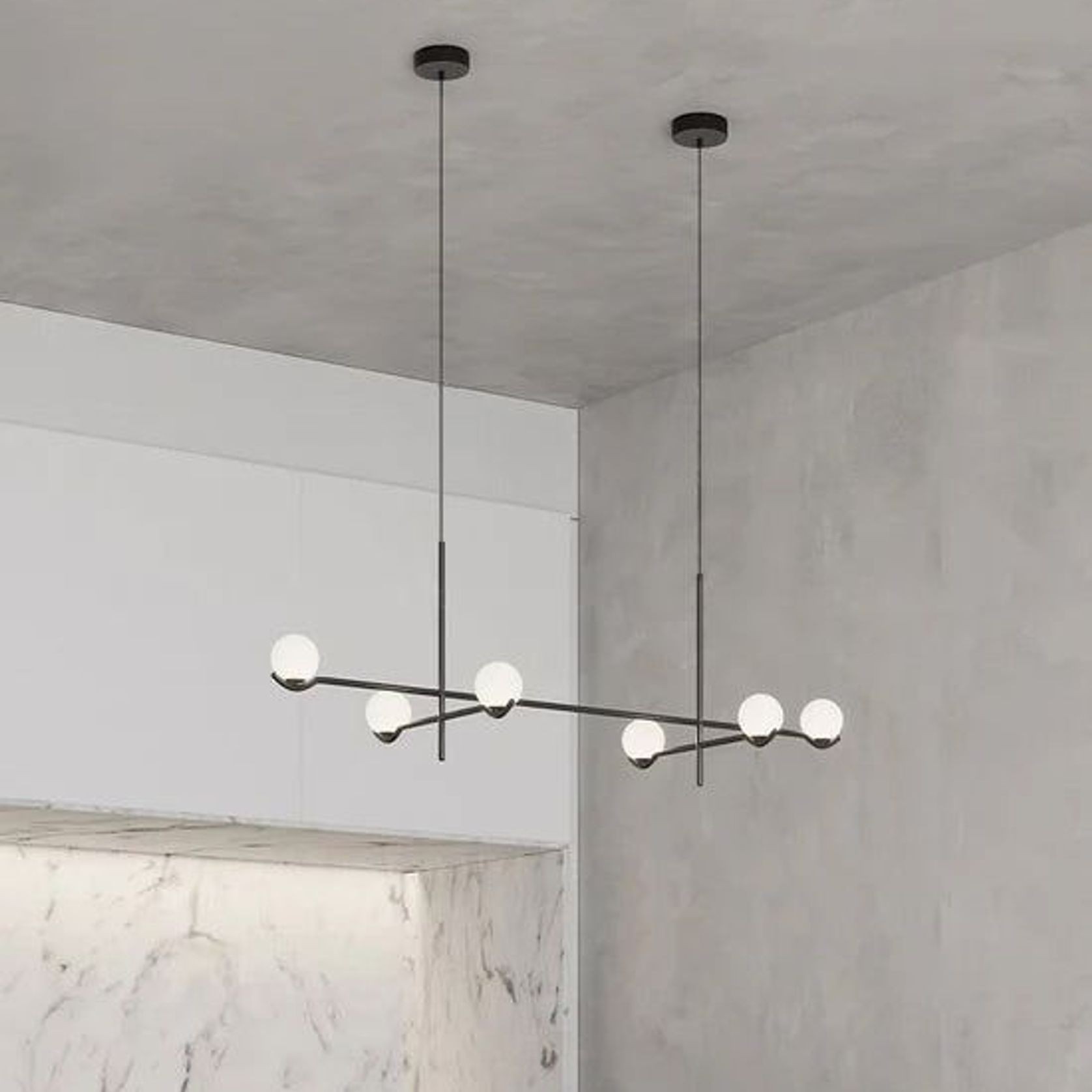 Gemini Long Pendant Light gallery detail image