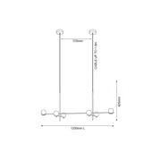 Gemini Long Pendant Light gallery detail image